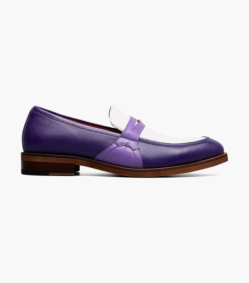 Prichard Moc Toe Penny Slip On-PURPLE MULTI | Stacy Adams