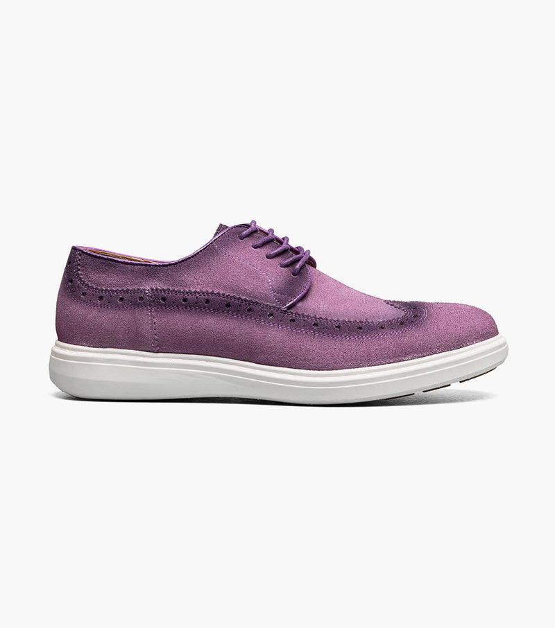 Trudell Wingtip Lace Up-Lavender | Stacy Adams