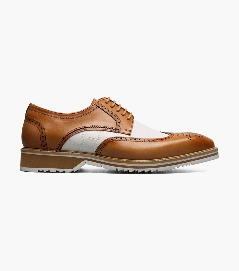 Beaumont Wingtip Oxford-Natural Multi | Stacy Adams