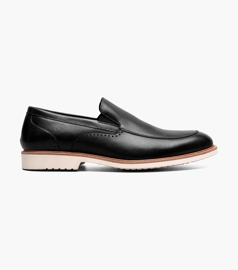 Wellington Moc Toe Slip On-Black | Stacy Adams