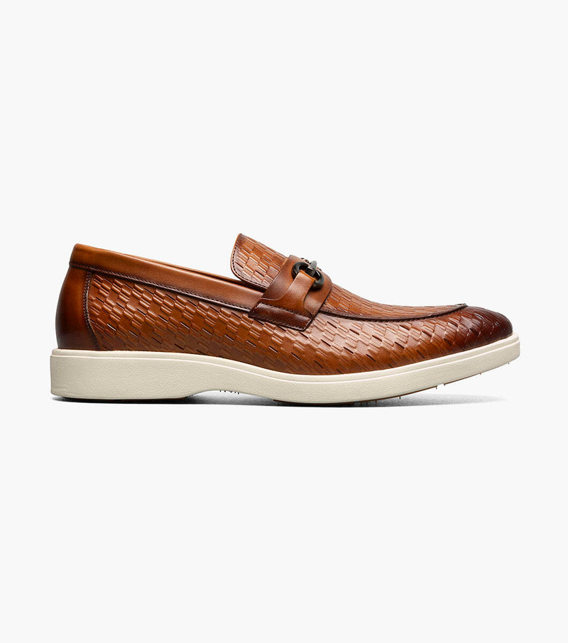 Salyer  Moc Toe Bit Slip On-Tan | Stacy Adams