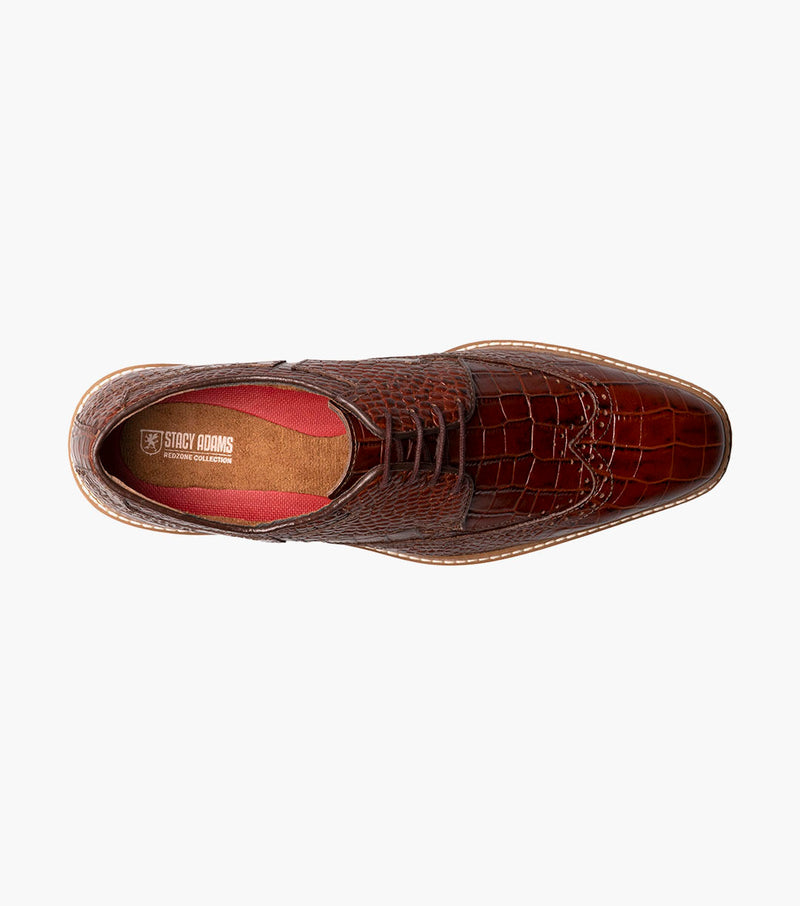 Alario Wingtip Oxford-Cognac | Stacy Adams