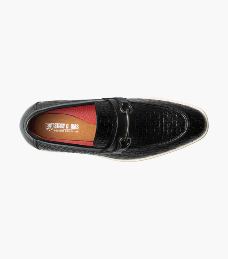 Salyer  Moc Toe Bit Slip On-Black | Stacy Adams