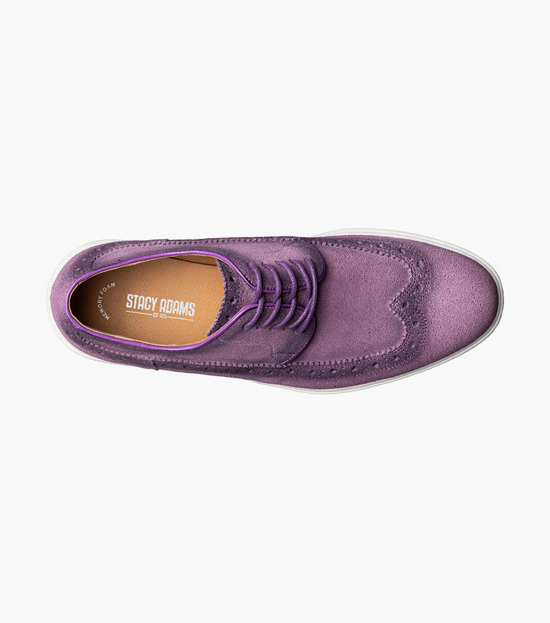 Trudell Wingtip Lace Up-Lavender | Stacy Adams