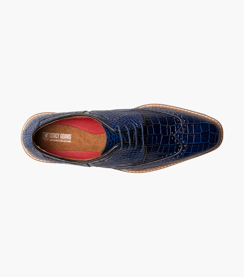 Alario Wingtip Oxford-Blue | Stacy Adams