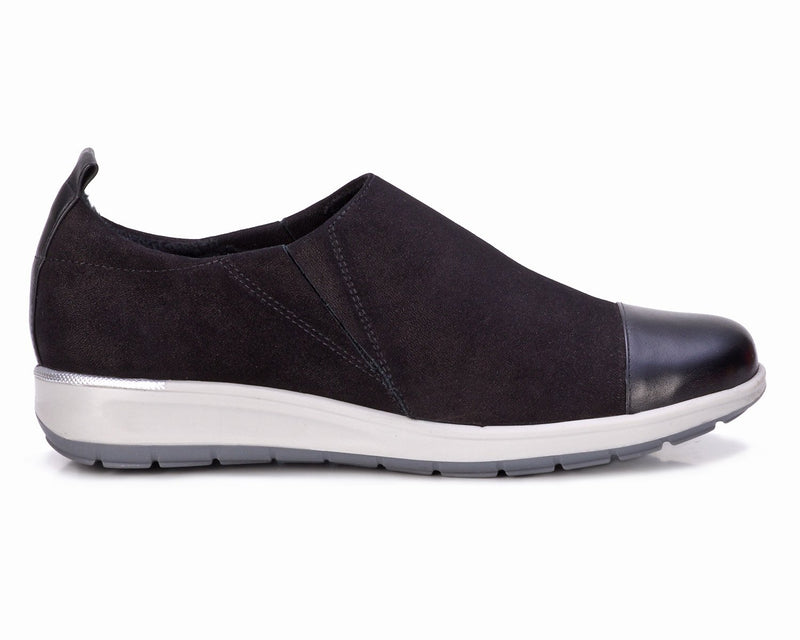 Ozzie-Black Nubuck Leather | ROS HOMMERSON