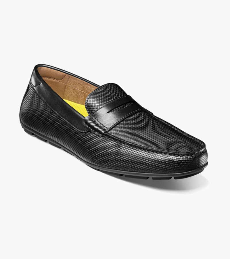 Motor Moc Toe Penny Driver-Black| Florsheim
