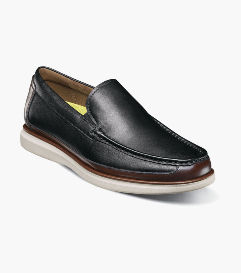 Tropics Moc Toe Venetian Slip On-Black Multi | Florsheim