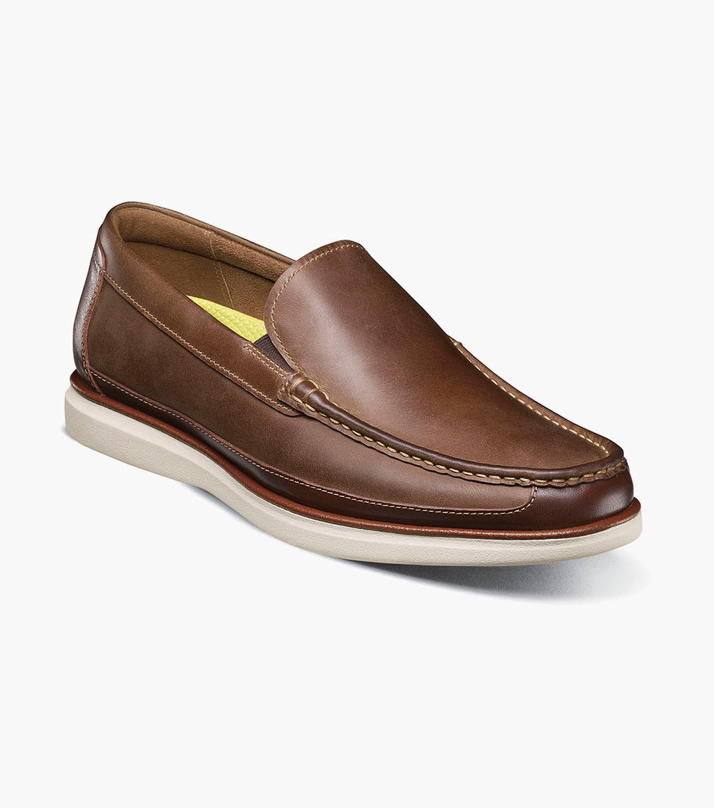 Tropics Moc Toe Venetian Slip On-Brown CH | Florsheim