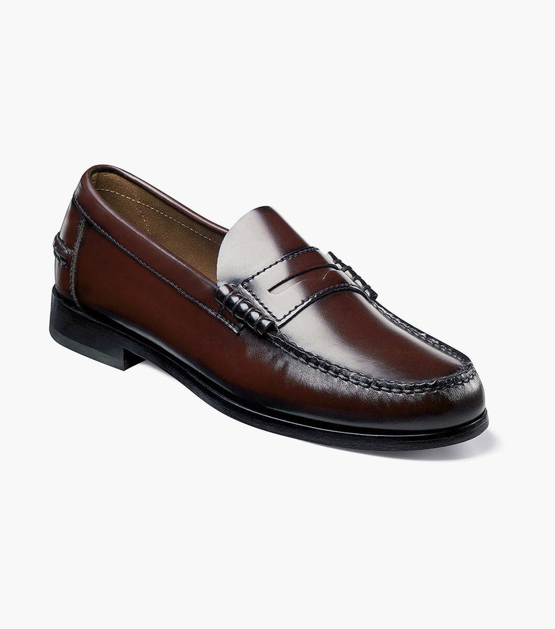 Berkley Moc Toe Penny Loafer-Burgundy| Florsheim