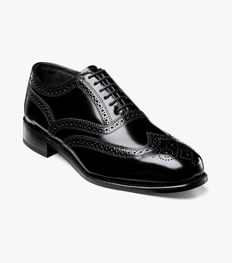 Lexington Wingtip Oxford-Black | Florsheim