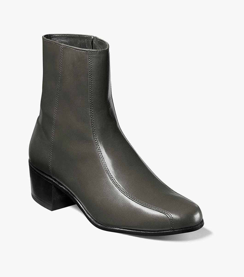 Duke Bike Toe Zip Boot-Gray | Florsheim