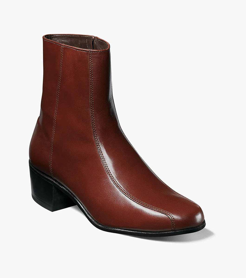 Duke Bike Toe Zipper Boot-Cognac | Florsheim