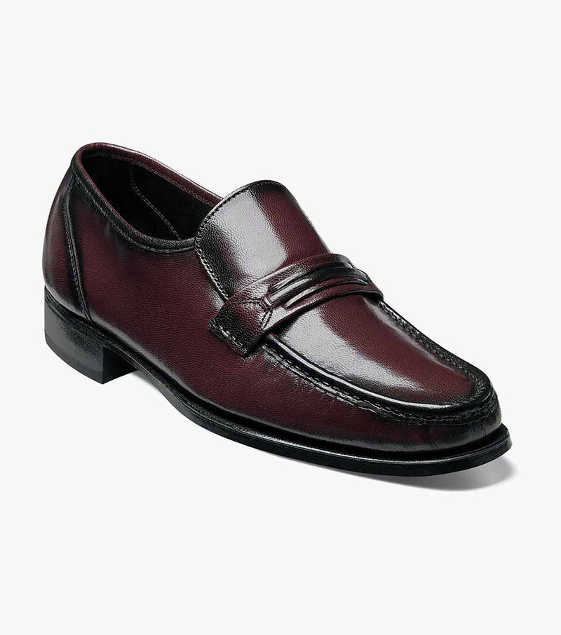 Como Moc Toe Strap Loafer-Black Cherry | Florsheim