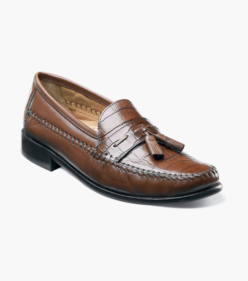 Pisa Moc Toe Tassel Loafer-Cognac| Florsheim