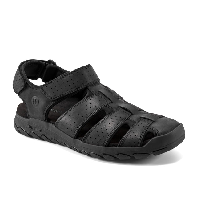 Men's Norwood Casual Fisherman Sandals-Black | Dunham