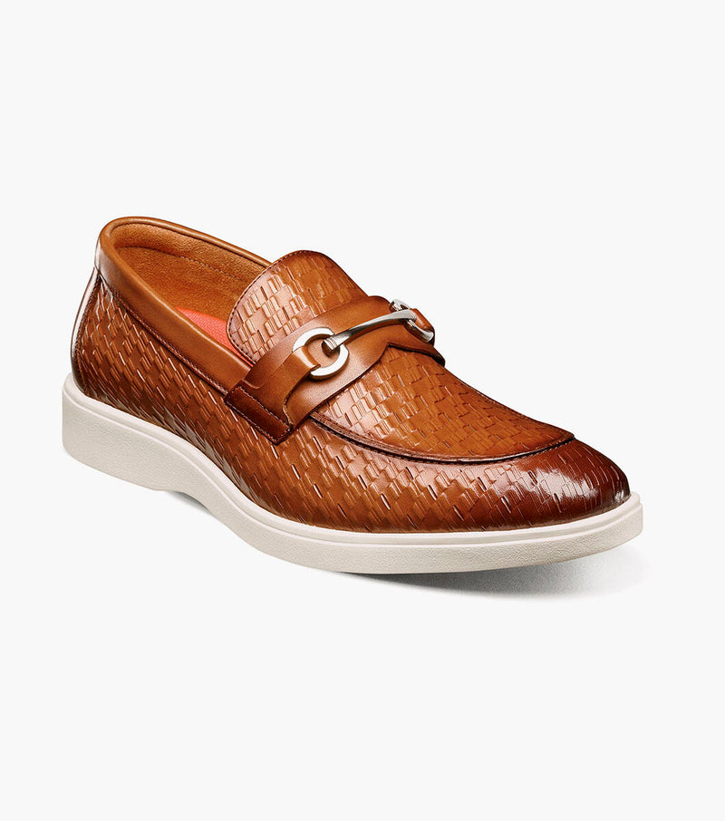Salyer  Moc Toe Bit Slip On-Tan | Stacy Adams