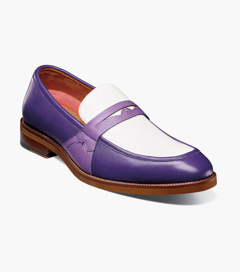 Prichard Moc Toe Penny Slip On-PURPLE MULTI | Stacy Adams