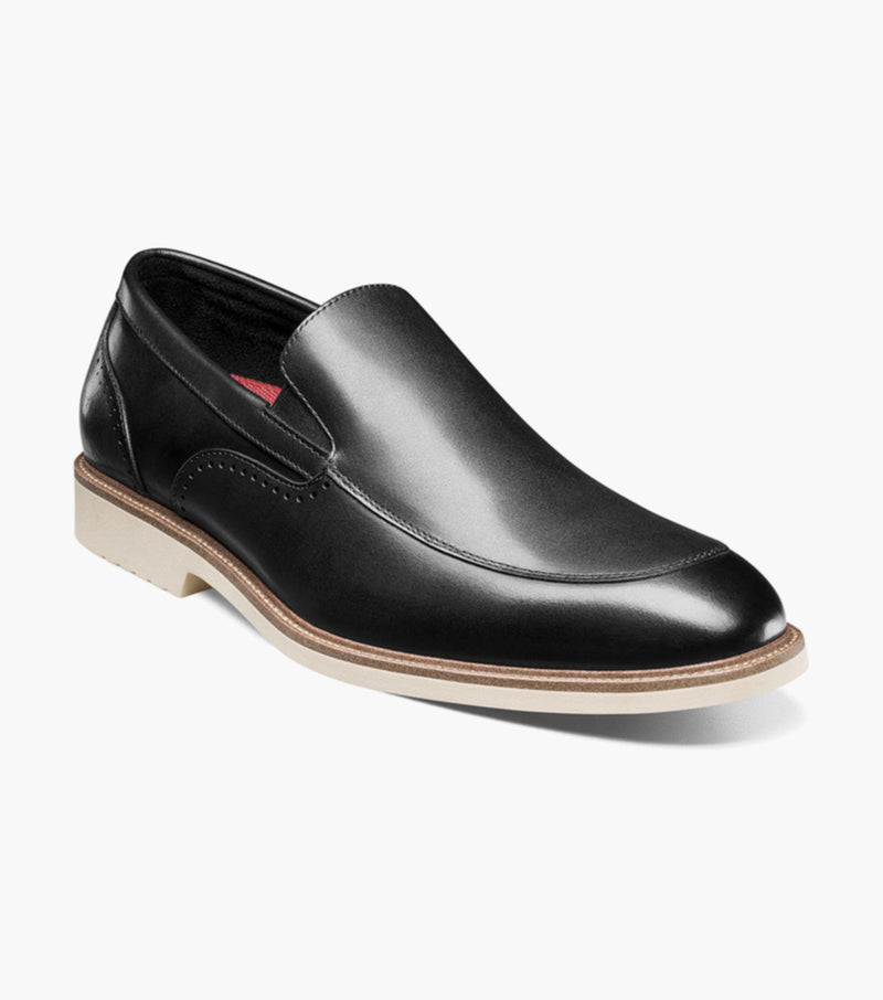 Wellington Moc Toe Slip On-Black | Stacy Adams