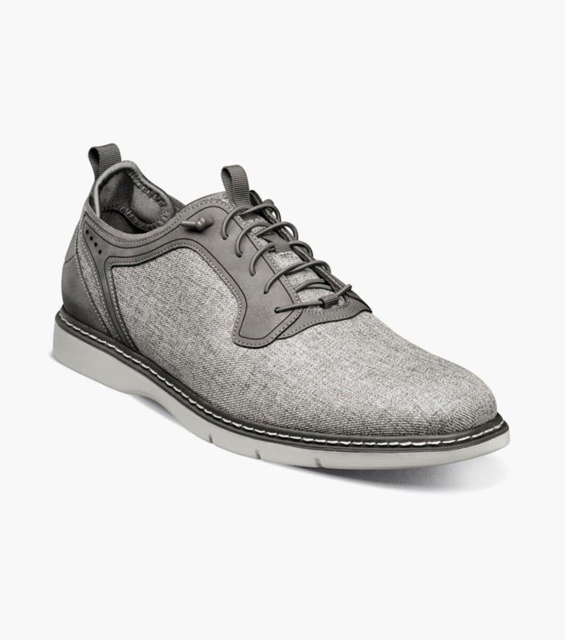 Scanlan Plain Toe Elastic Lace Up-Gray Multi | Stacy Adams