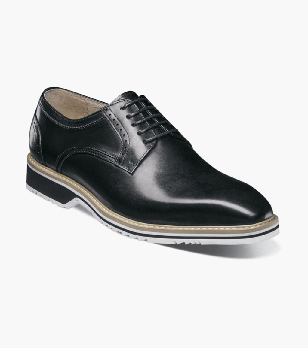 Barringer Plain Toe Oxford-Black | Stacy Adams