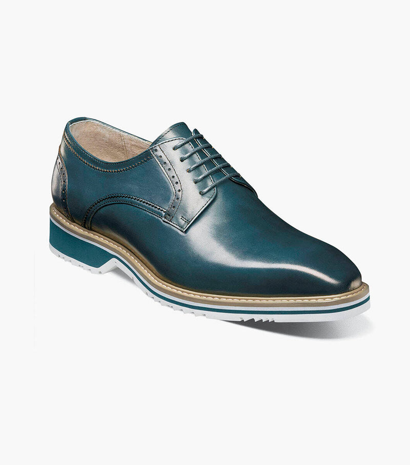 Barringer Plain Toe Oxford-Teal | Stacy Adams