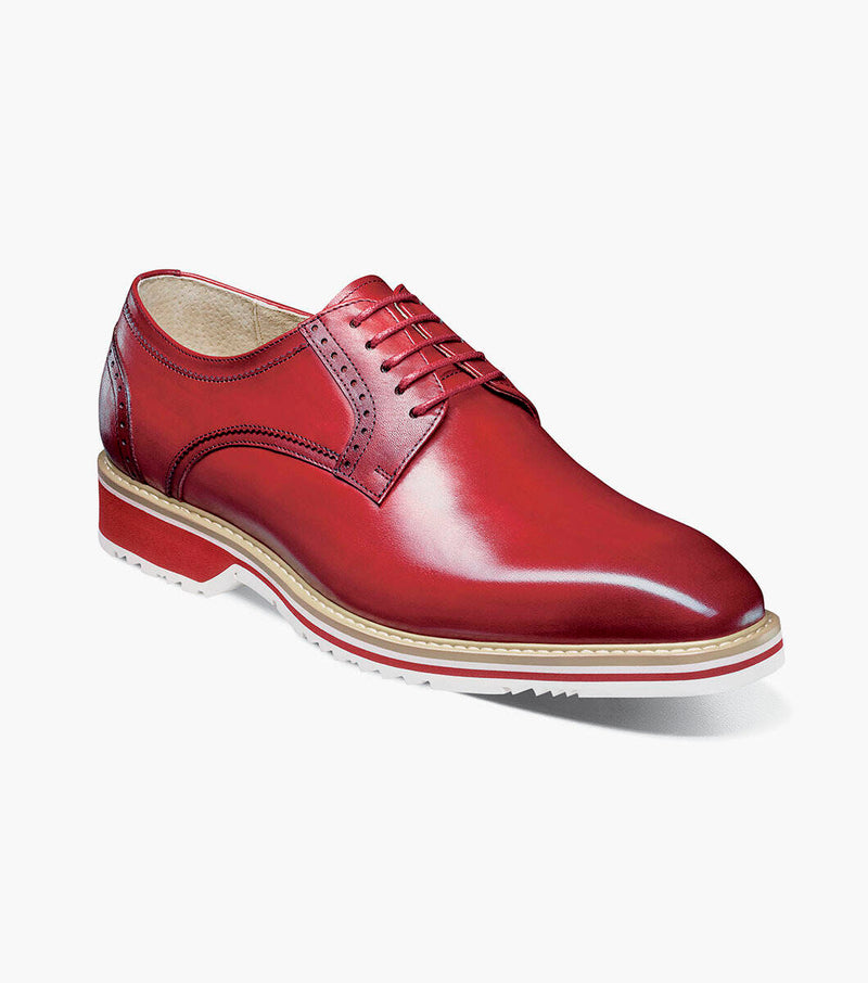 Barringer Plain Toe Oxford-Red | Stacy Adams