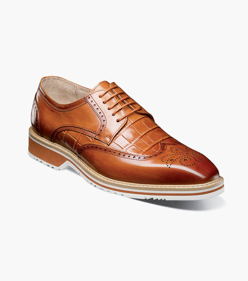 Beaumont Wingtip Oxford-Tan | Stacy Adams