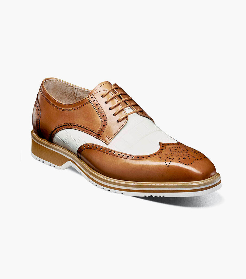 Beaumont Wingtip Oxford-Natural Multi | Stacy Adams