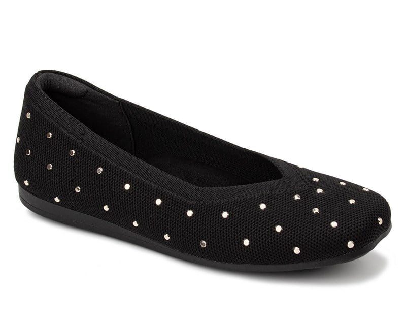 NIKI-Black Knit with Studs | Ros Hommerson