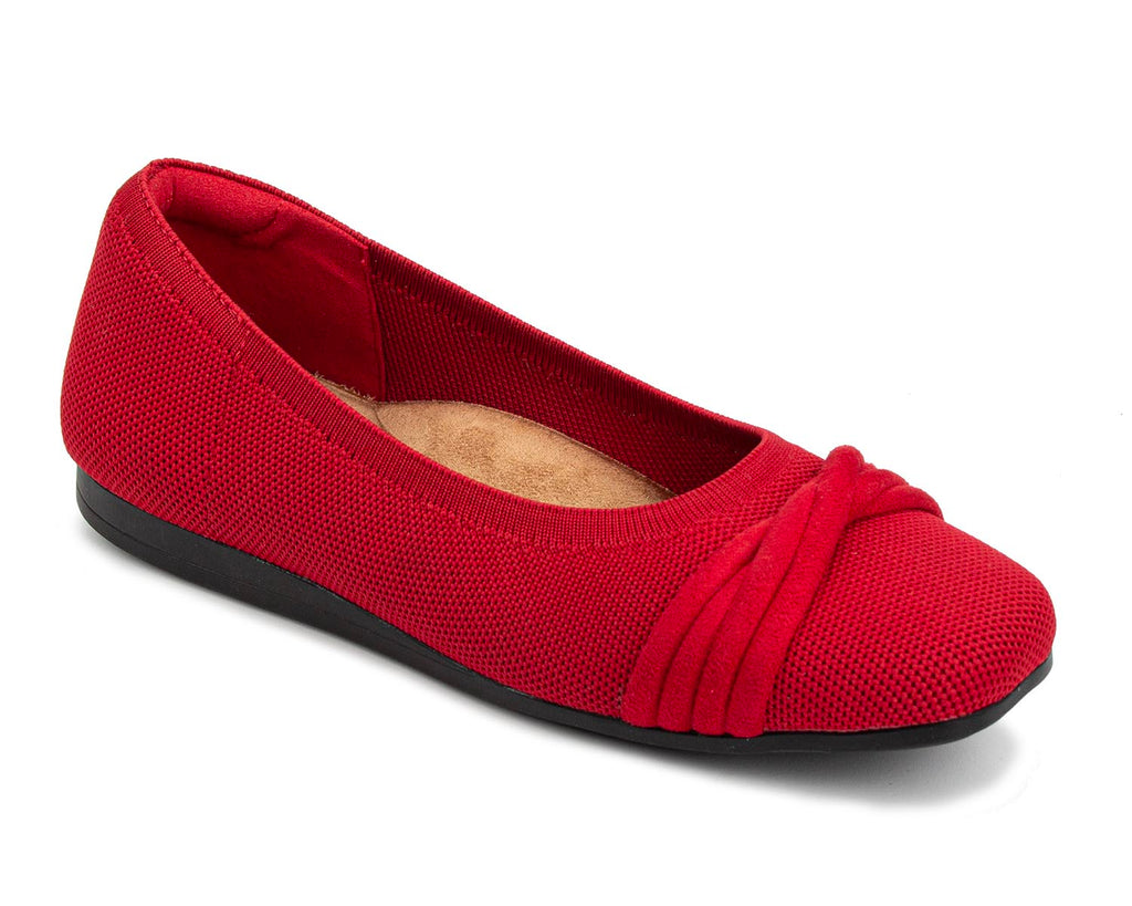 NISSA-Red Knit Fabric | Ros Hommerson