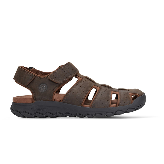 Men's Norwood Casual Fisherman Sandals-Dark Brown | Dunham