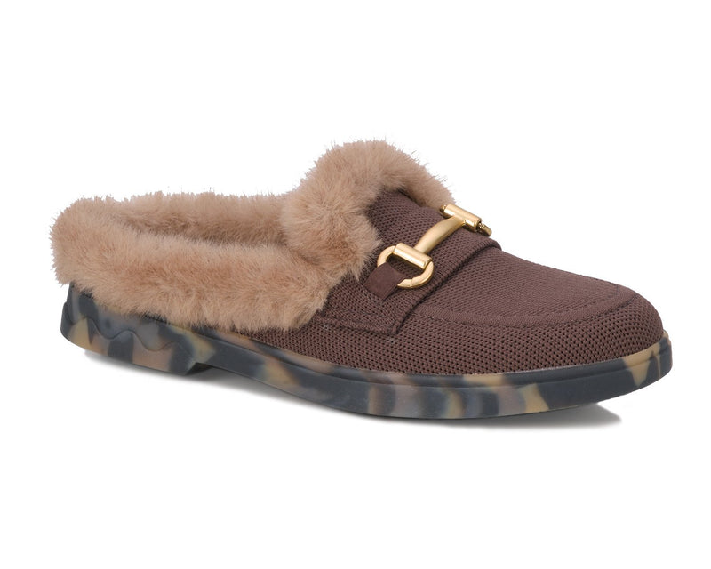 GIGI-Brown Knit Fabric | Ros Hommerson