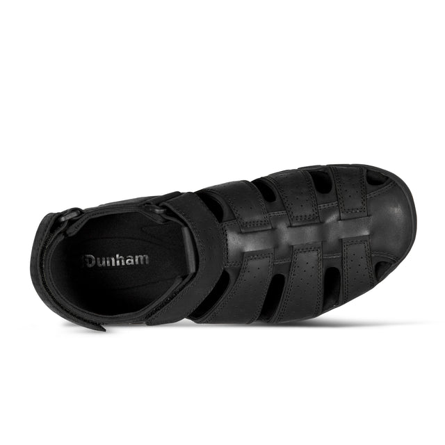 Men's Norwood Casual Fisherman Sandals-Black | Dunham