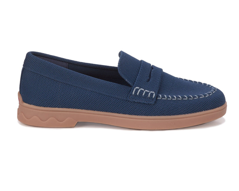 Ginny-Navy Knit Fabric | Ros Hommerson