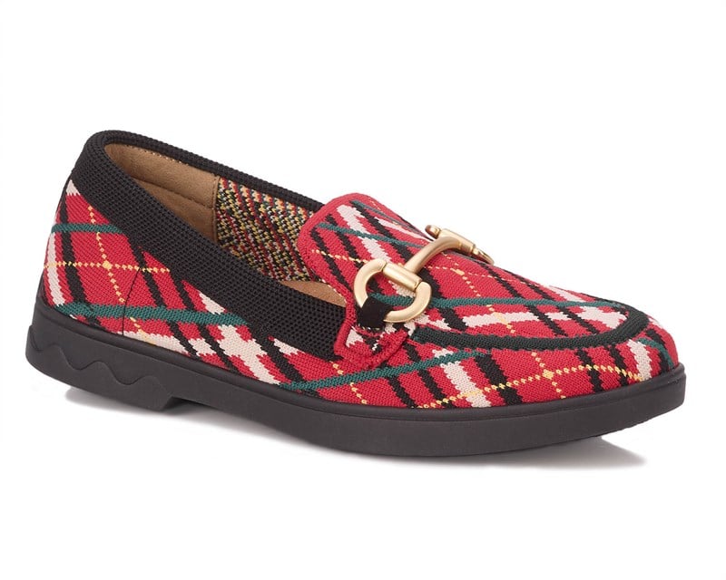 GWYNETH-Tartan Plaid Knit | Ros Hommerson