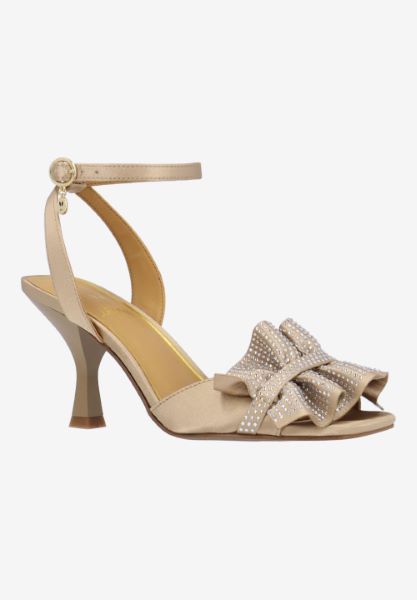 ALMITA- BEIGE SATIN| J Renee