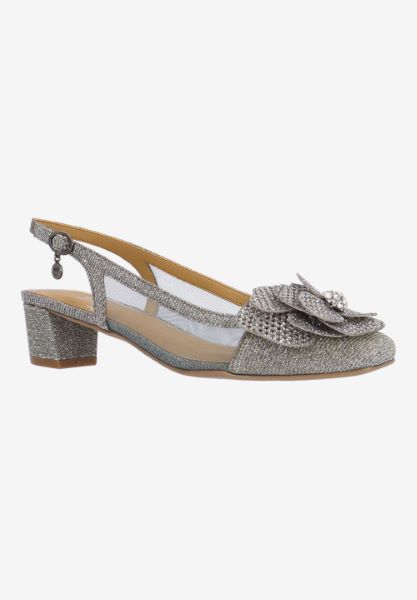 BELLINA-PEWTER GLITTER/MESH | J Renee