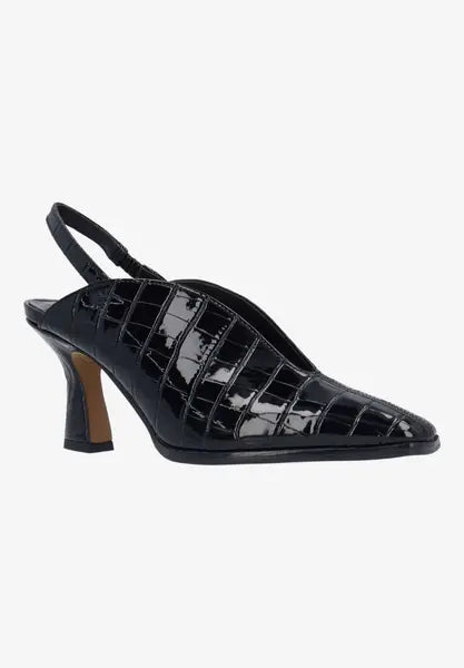 Brisani-BLACK CROCO EMBOSSED | J Renee