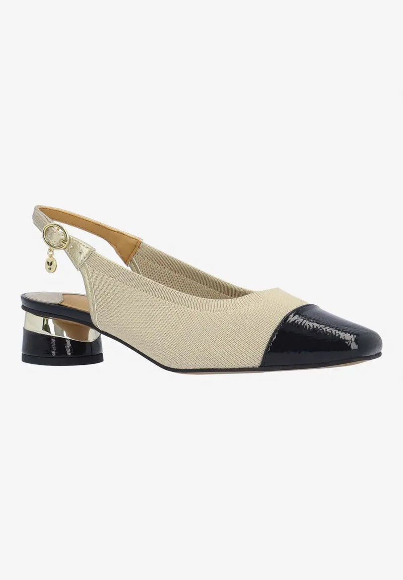 GIVORA-NUDE/BLACK KNIT/PATENT | J Renee