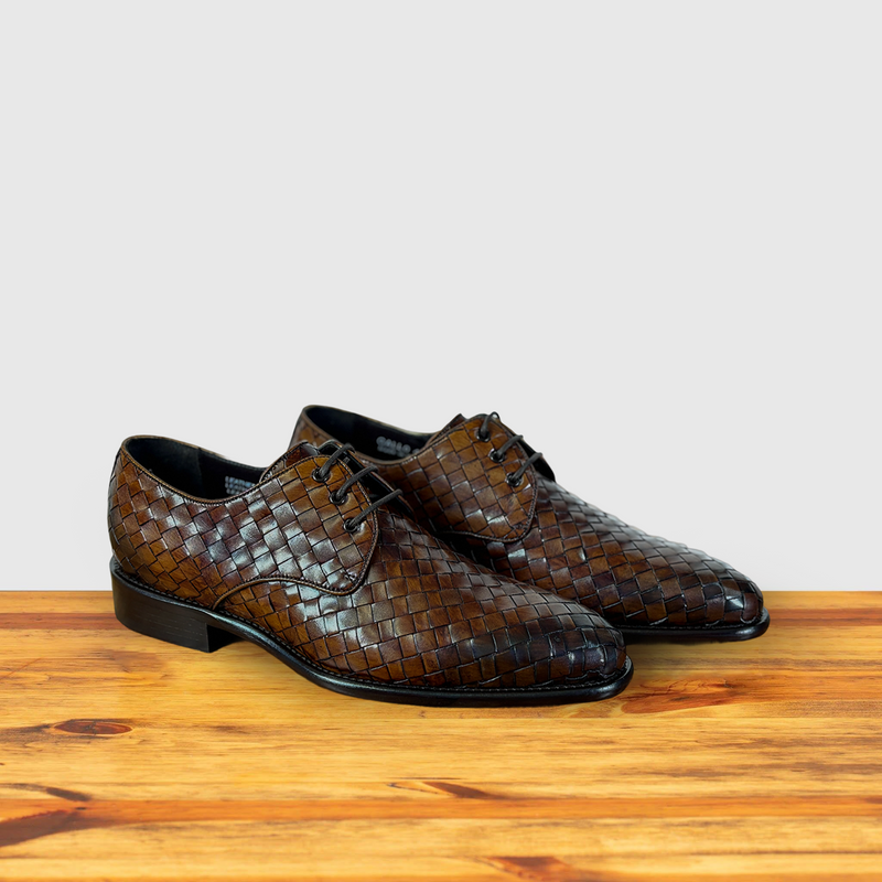 Calzoleria Toscana Gallo Woven Lace-Up | Toscana