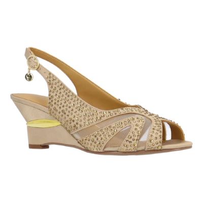 LOVELA-BEIGE SATIN | J Renee