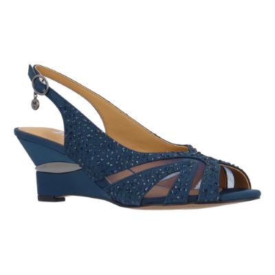 LOVELA-NAVY SATIN | J Renee