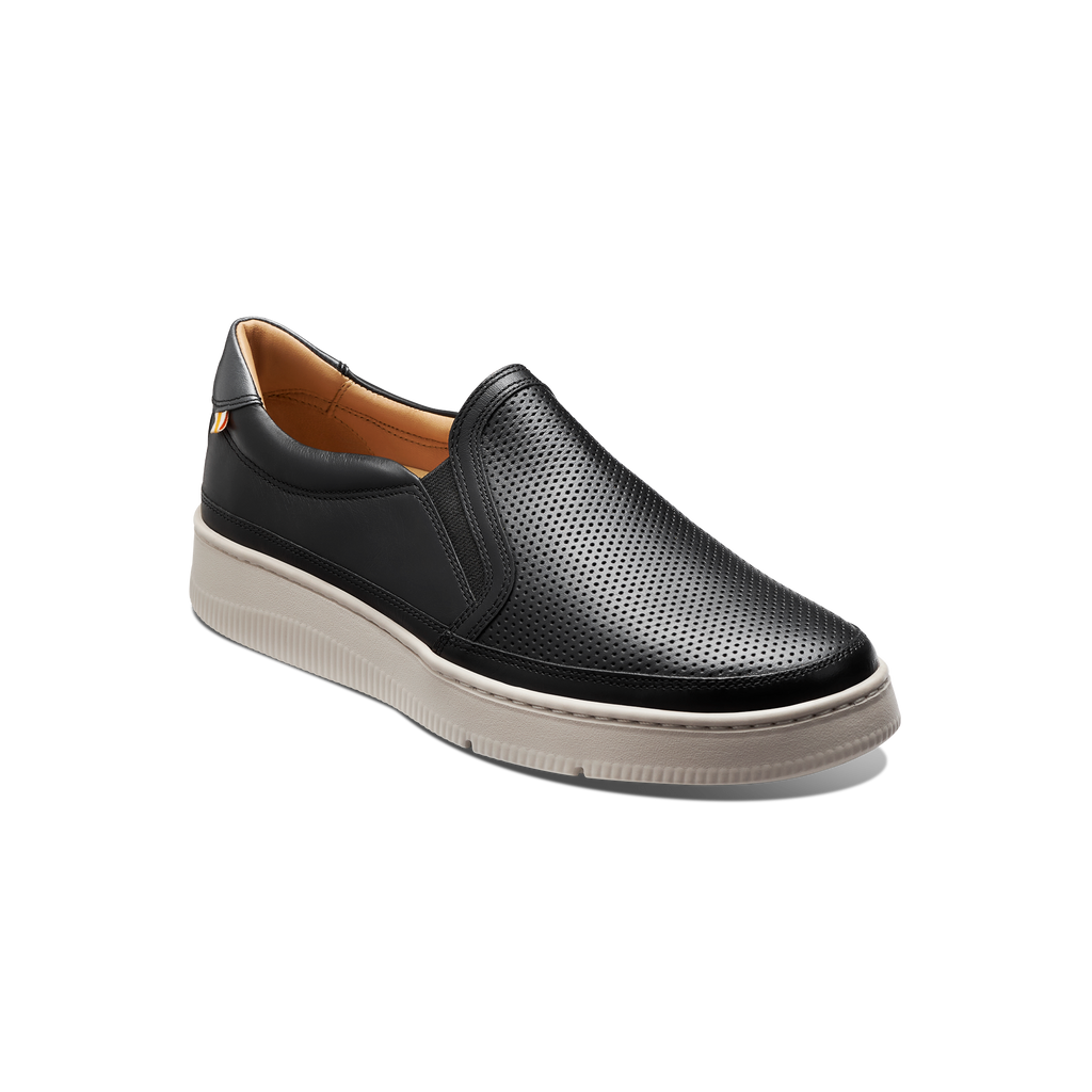Women's Featherlight Laguna Slip-On-Black Leather | Samuel Hubbard