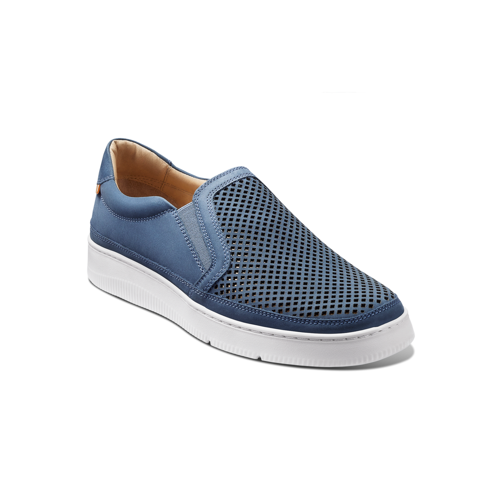 Women's Featherlight Laguna Slip-On-Steel Blue Nubuck | Samuel Hubbard
