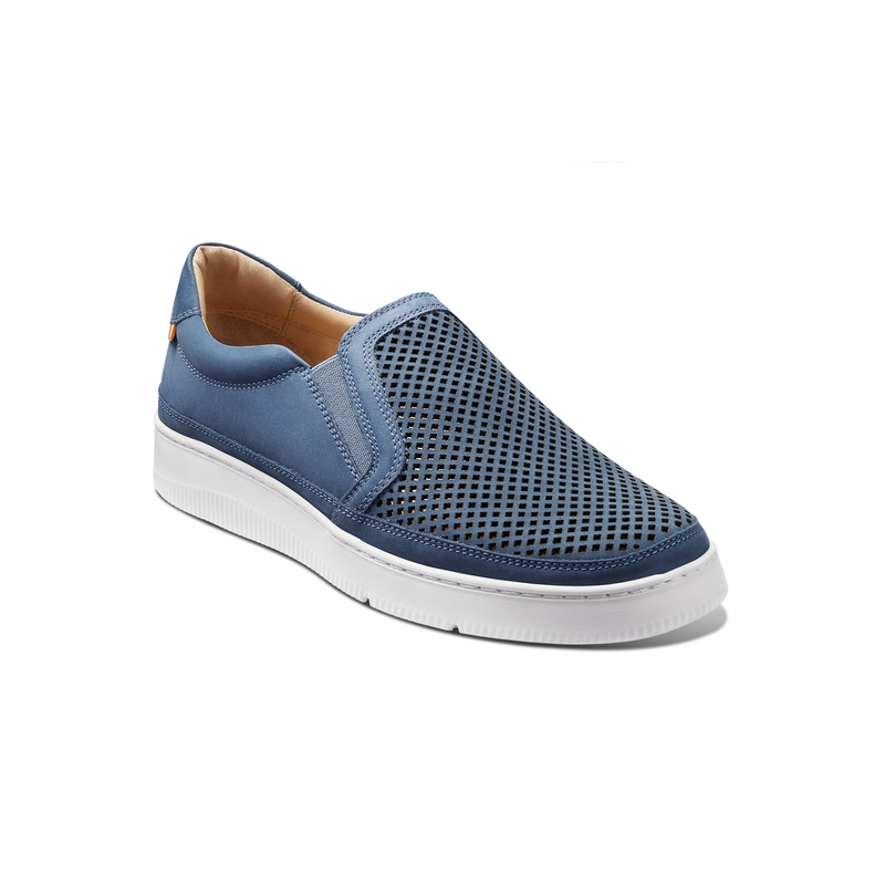 Women's Featherlight Laguna Slip-On-Steel Blue Nubuck | Samuel Hubbard