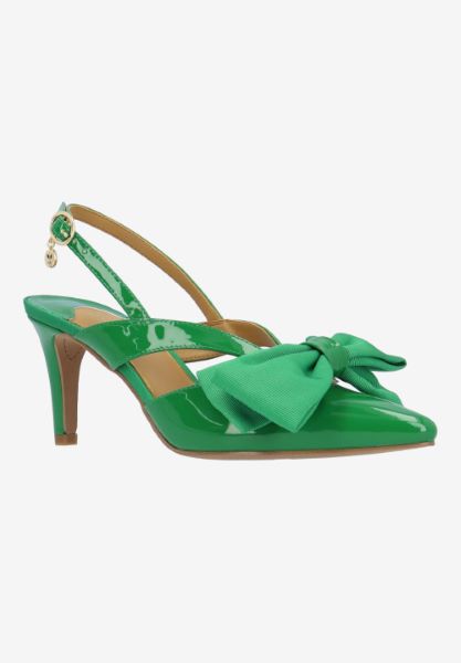 MORIGEN-GREEN PATENT/GROSGRAIN | J Renee