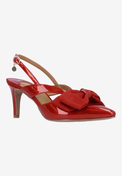 MORIGEN-RED PATENT/GROSGRAIN | J Renee
