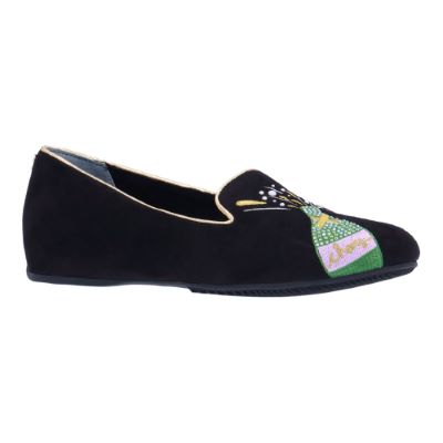 NEW YEAR|J Renee-BLACK SUEDE EMBROIDERED