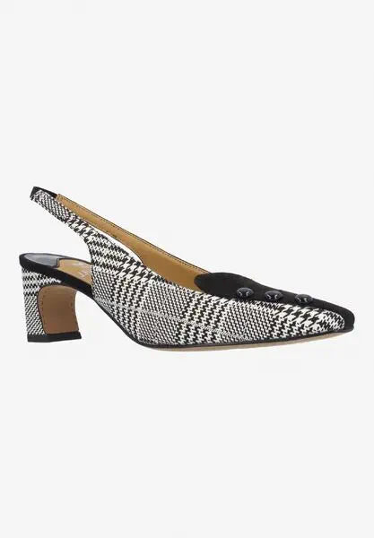 Palora-BLACK/WHITE HOUNDSTOOTH/SUEDE | J Renee